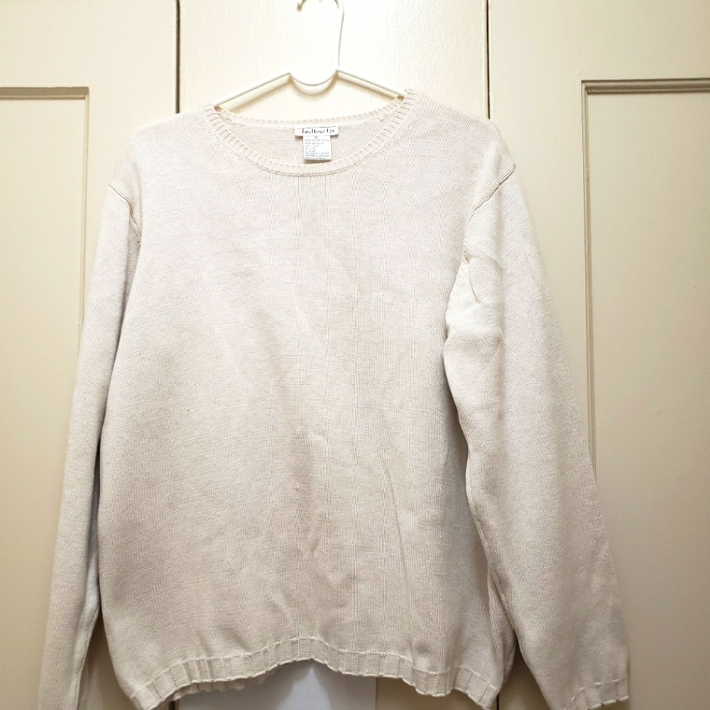 Vintage Talbots 100% Cotton Long sleeve Sweater size XL